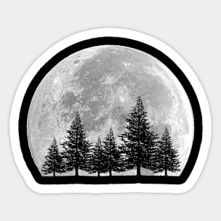 Moon Forest Sticker